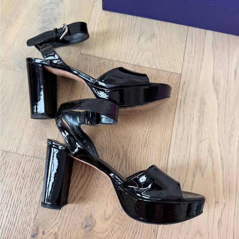 Stuart Weitzman Black Patent Leather Heels - Picture 4 of 5